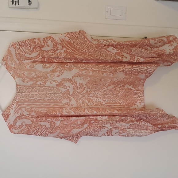 Chico's Paisley Romance Long & Lean Ruana Wrap size S/M - Picture 3 of 5